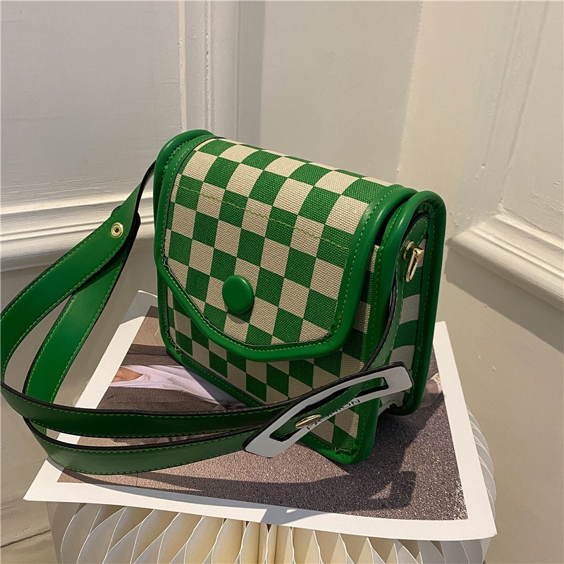 Túi đeo chéo hình vuông vải canvas thời trang thu đông 2022 phong cách mới