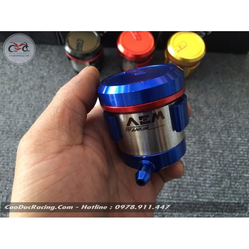Bình dầu AEM - có pass gắn đầy đủ ốc - ống dây nối nhiều màu - CaoDucRacing