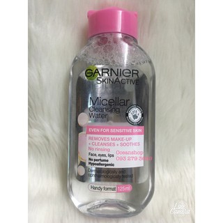 Tẩy Trang Garnier Micellar Cleasing Water - Màu hồng 125ml (Bill Anh)