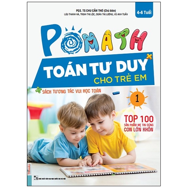 Sách Pomath - Toán Tư Duy Cho Trẻ Em 4-6 Tuổi - Tập 1