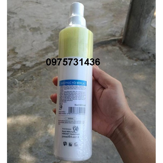 Dầu ủ hấp tóc Siêu phục hồi Wekla Đức