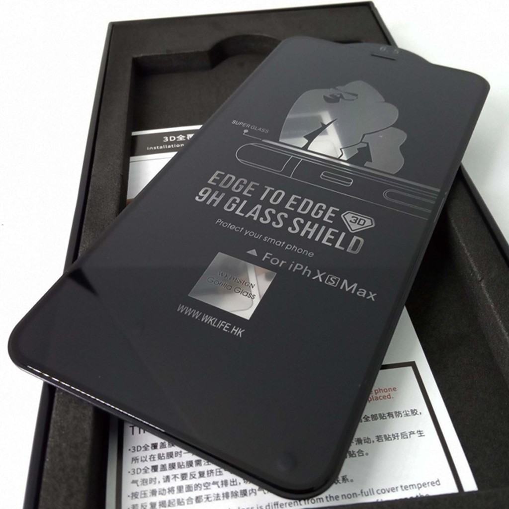 Kính Cường Lực iP WK KingKong Full Màn Hình cho ip Xs Đến 15Promax | Hot Hot Tặng Miếng Lau |