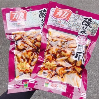 1 GÓI 180gr CHÂN GÀ TÍM YUYU