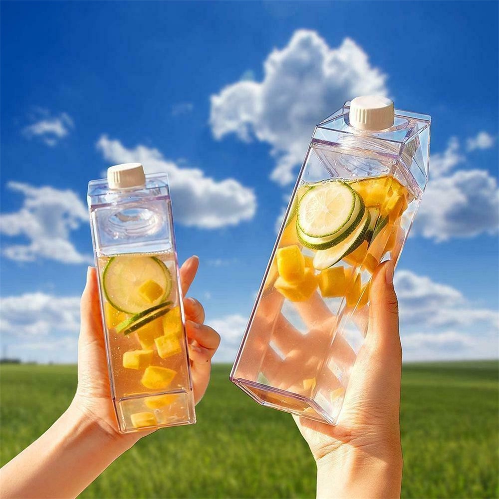 Bình đựng sữa trong suốt chống tràn dung tích 500/1000ml tiện dụng