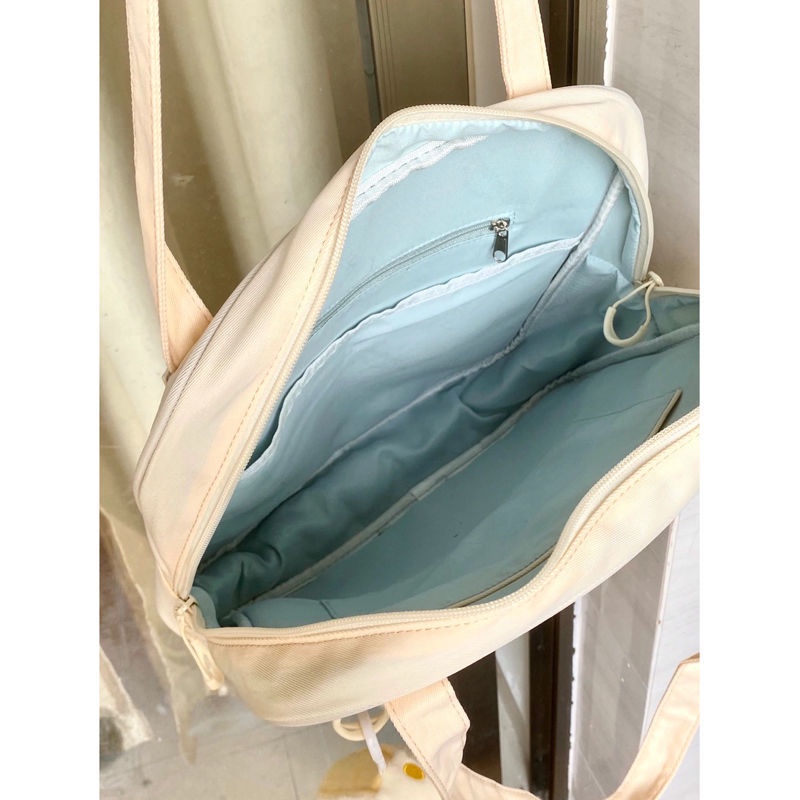 Túi tote canvas Sức Chứa Lớn In Hình Món Tráng Miệng Dễ Thương Cho Học Sinh Sinh Viên