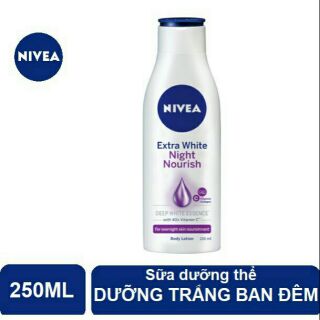Sữa Dưỡng Thể Nivea Giúp Sáng Da Ban Đêm 200ml
