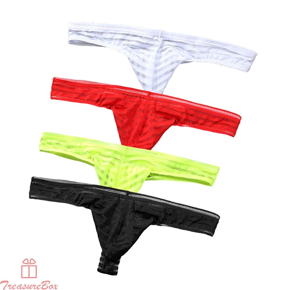 Male Men Underwear Pouch See through Bulge Elastic waist Knickers Lingerie