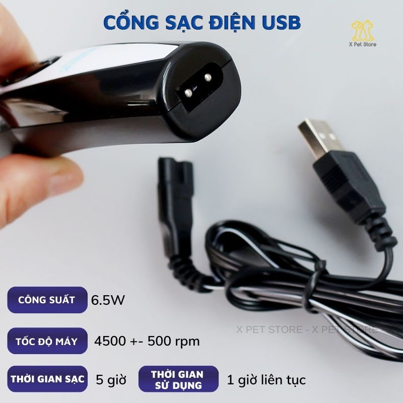 Tông Đơ Cạo Bàn Chân Chó Mèo, Hàng Loại 1, HK-275A