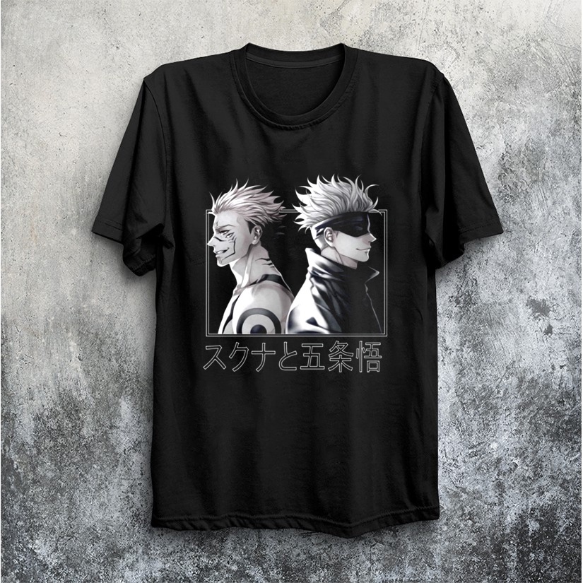 Áo thun Jujutsu Kaisen Gojo Satoru - Ryomen Sukuna Anime ngắn tay độc đẹp cá tinh