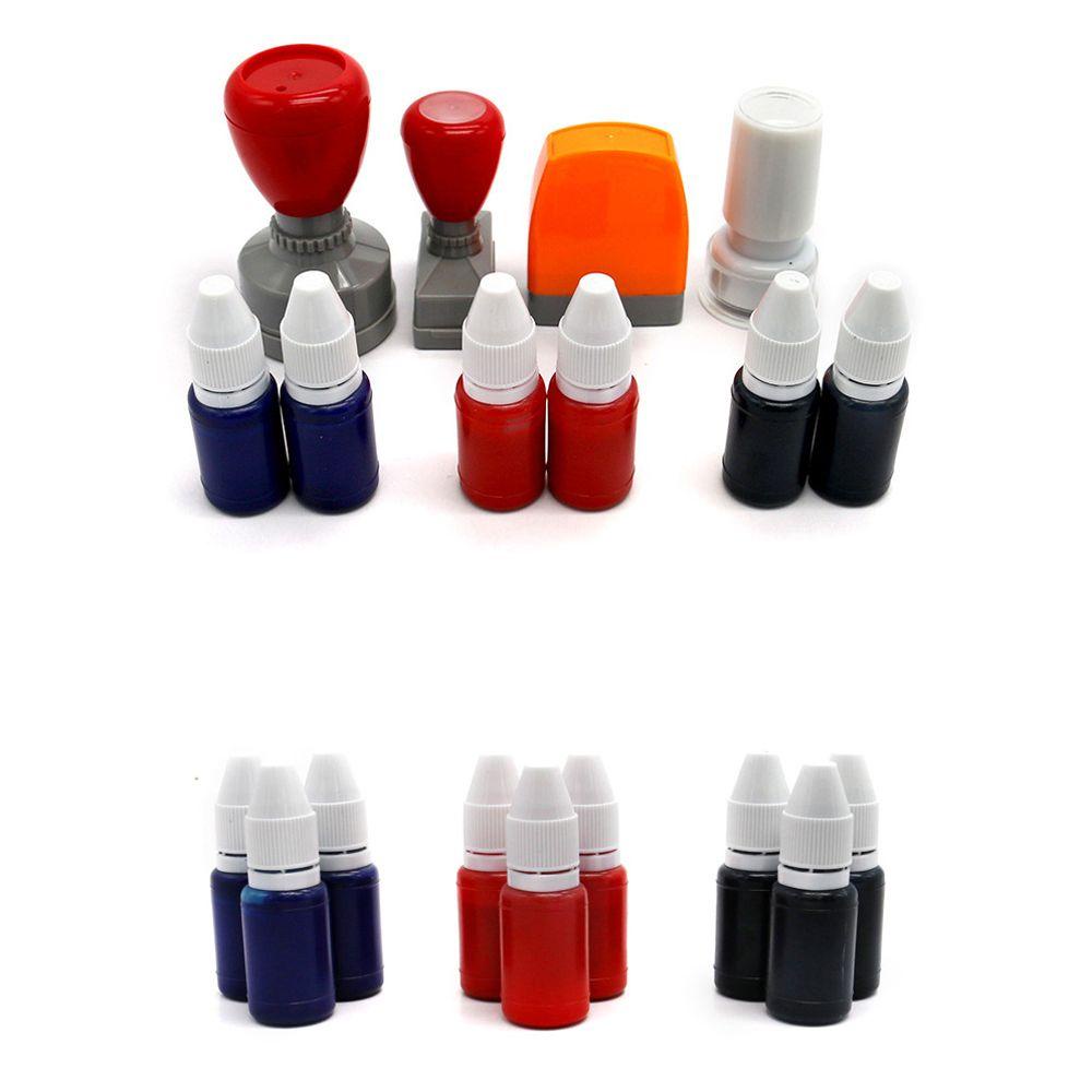 Lọ Mực In 10ml Màu Đỏ / Xanh Dương / Đen Chuyên Dụng Cho Sổ Lưu Niệm