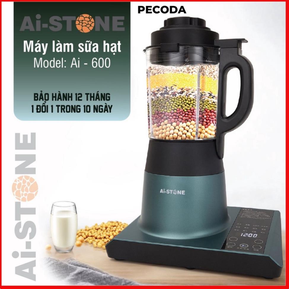 Máy Làm Sữa Hạt Ai-STONE AI-600 Chính Hãng Công Suất Cao Dung tích 1750mL - Bảo hành 12 tháng - Pecoda