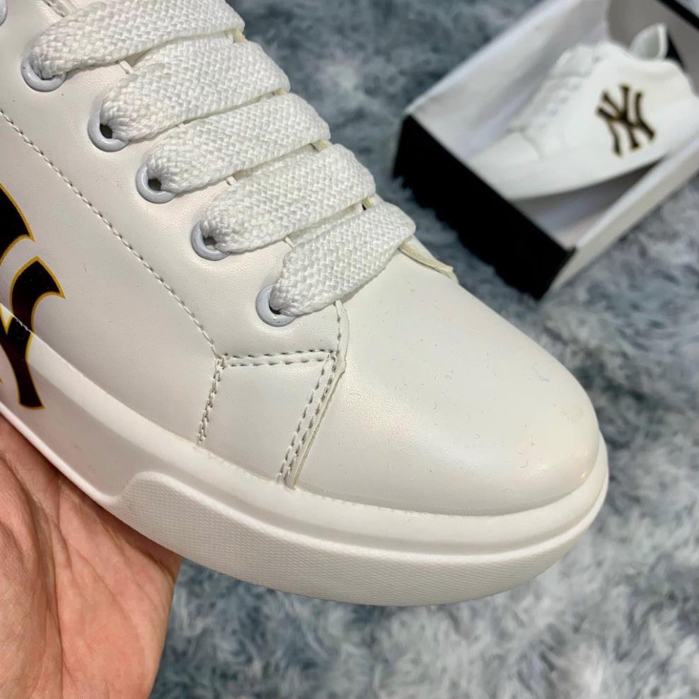 Giày thể thao Mc queen trắng chữ LA, NY, Giày MLB Nam Nữ Mẫu Mới Nhất 2022