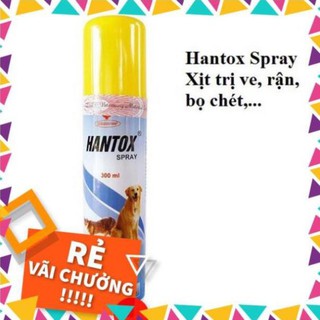 Thuốc trị ve hantox ❤️ valin pet ❤️ thuốc xịt hantox trị ve, rận, bọ chét cho chó mèo nlqk