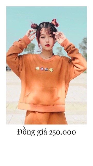 Áo nỉ có thêu hình Pacman SODA POP | BigBuy360 - bigbuy360.vn