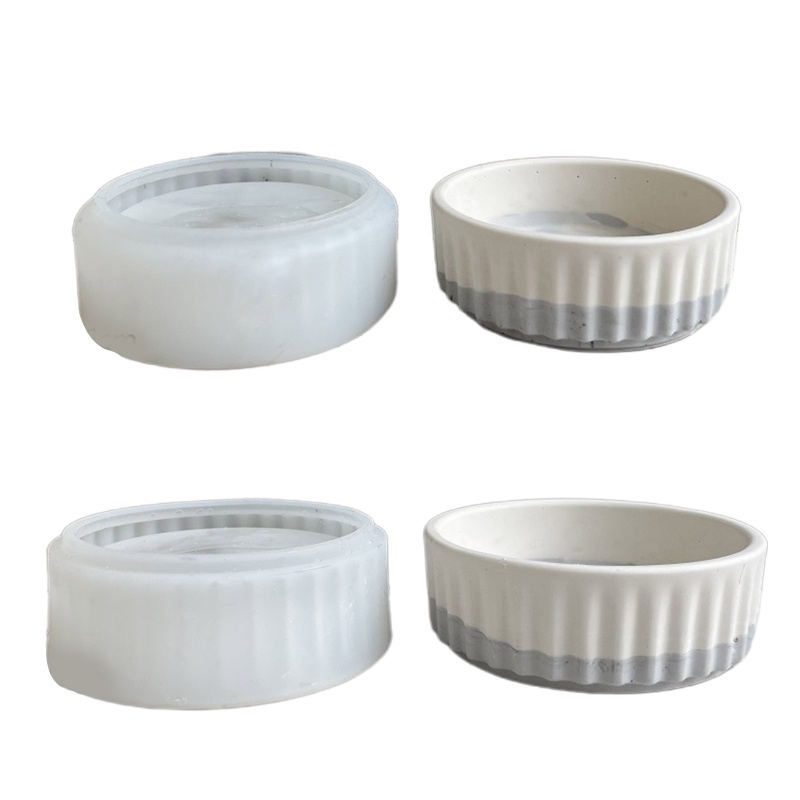 Khuôn Silicone Tạo Hình Chậu Hoa 3D DIY