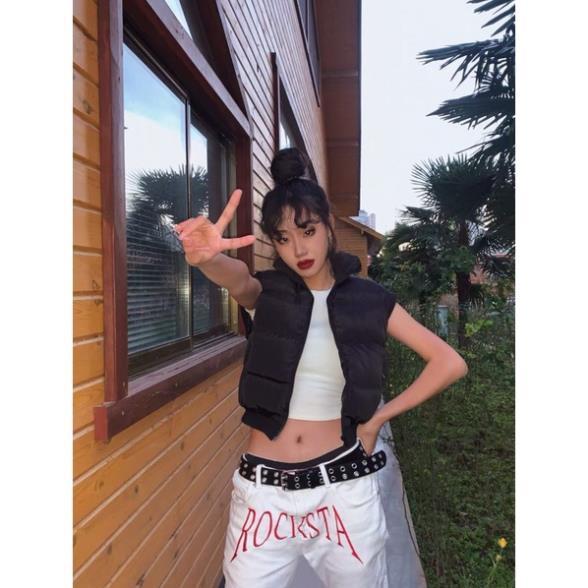 Áo phao Gile dáng ngắn croptop hottrend 2023