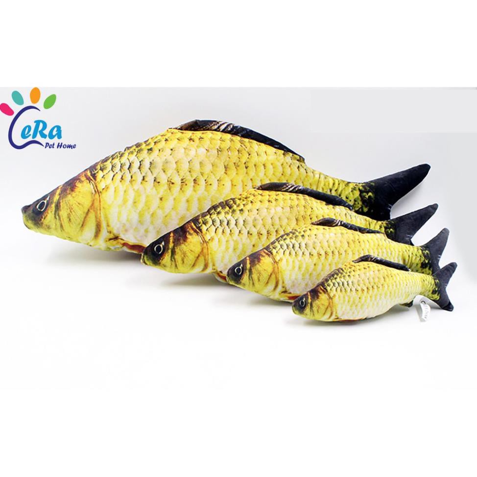 Cá Nhồi Bông Hương Catnip - Cá Chép (CÓ DÂY KÉO)