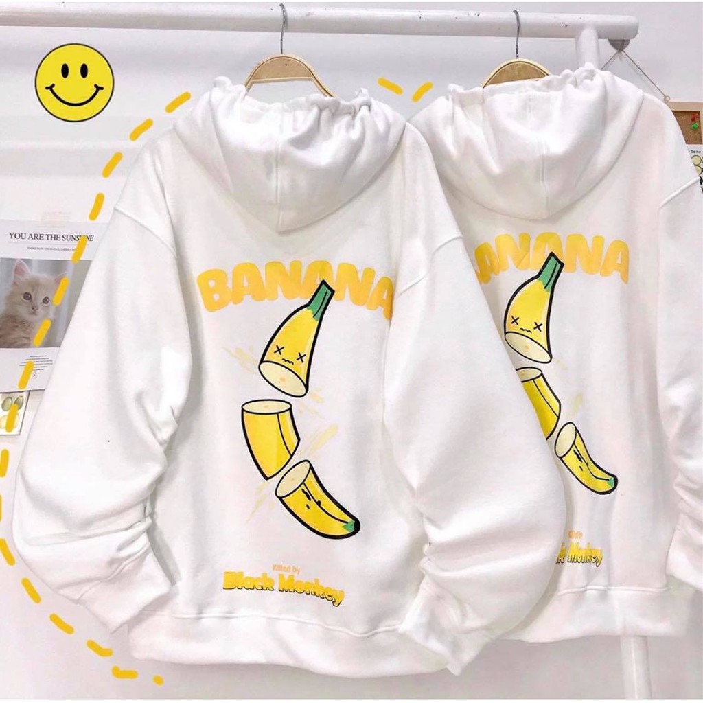 ÁO KHOÁC DÂY KÉO BANANA nam nữ | BigBuy360 - bigbuy360.vn