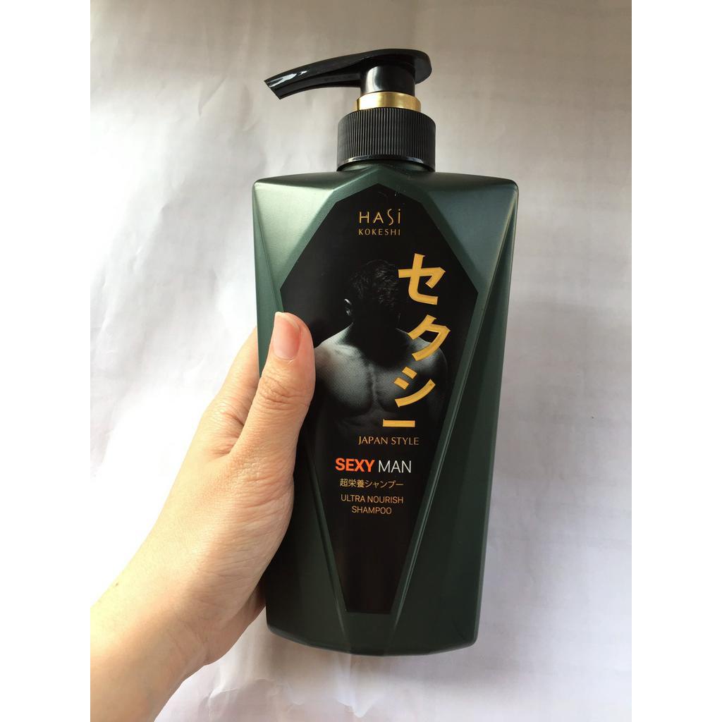 Dầu gội nước hoa dành cho nam Ultra Nourish Sexy Man HaSi 380g -Có săn