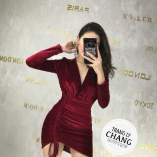 Đầm body nhung cao cấp
