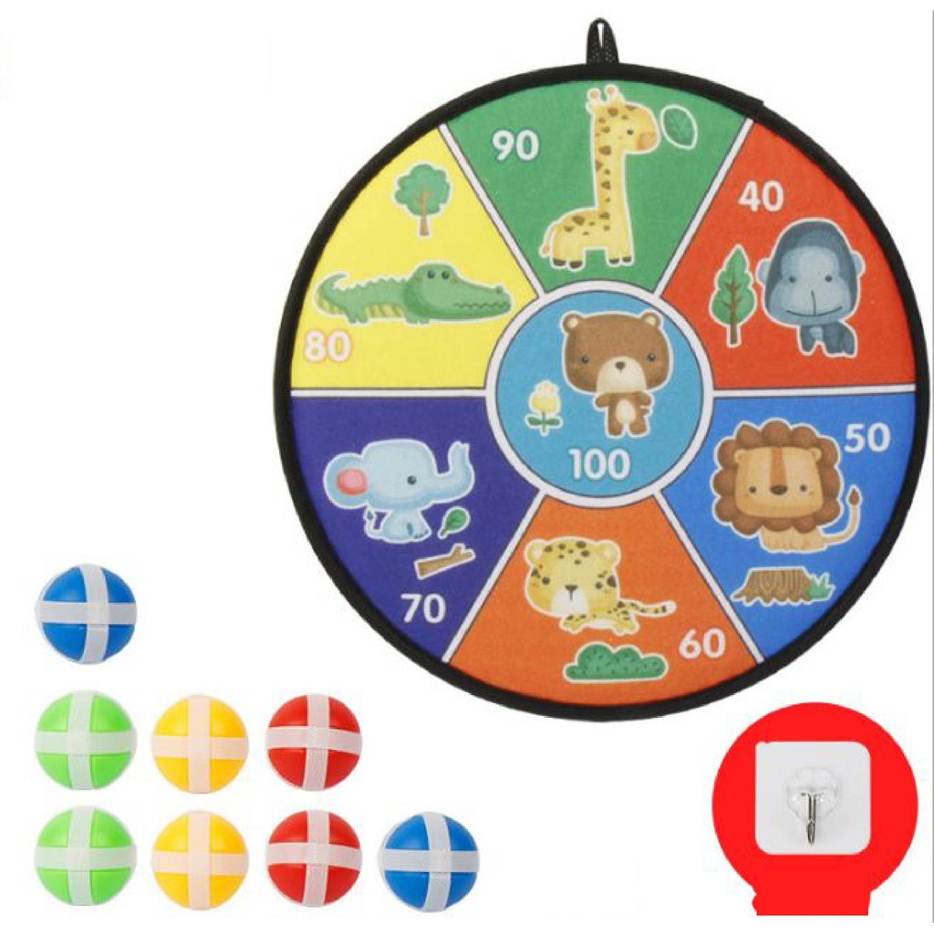 [SIÊU HOT] ĐỒ CHƠI BẢNG PHI TIÊU BÓNG DÍNH TREO TƯỜNG, AN TOÀN CHO TRẺ EM + 8 BÓNG