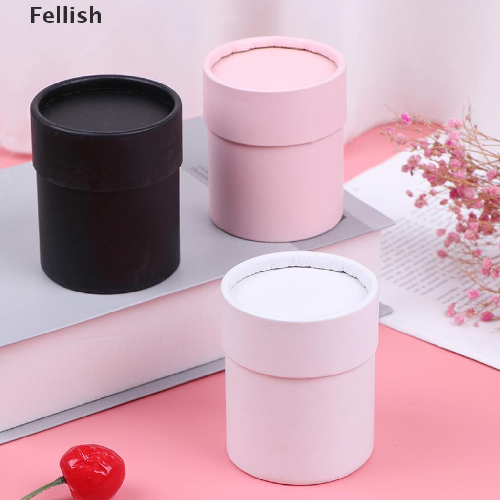 [Fellish] Round Flower Paper Boxes Lid Hug Florist Flower Bucket Gift Packaging Box 436VN