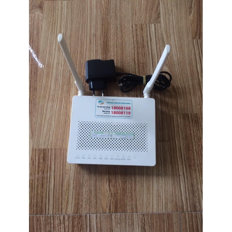 Modem Phát WIFI quang  Viettel HG8045A 2 râu và 4 cổng LAN - Modem Chính Hãng