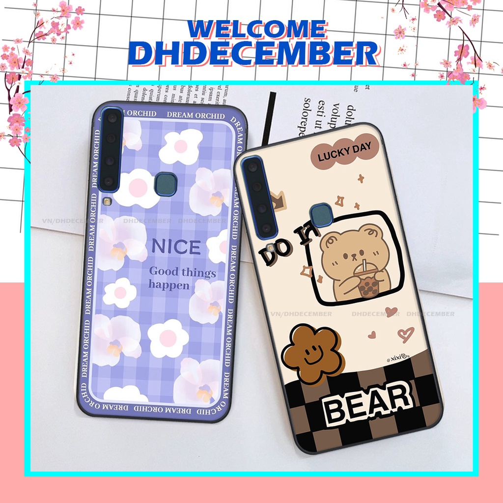 Ốp lưng Samsung Galaxy A9 2018 in hình gấu K@ws, gấu nâu, dor@emon RẺ- ĐẸP- BỀN