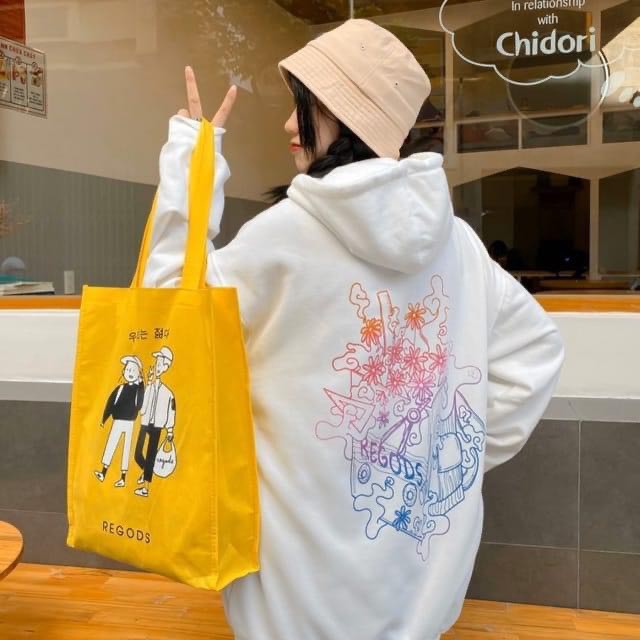 [Mã WASTTET hoàn 15% tối đa 30k xu đơn 99k trở lên] Túi regods club tote giá rẻ thời trang đeo vai đựng đồ g