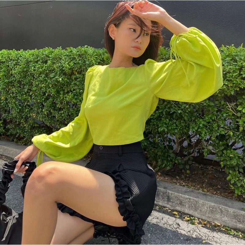 Áo tay phồng 2 màu