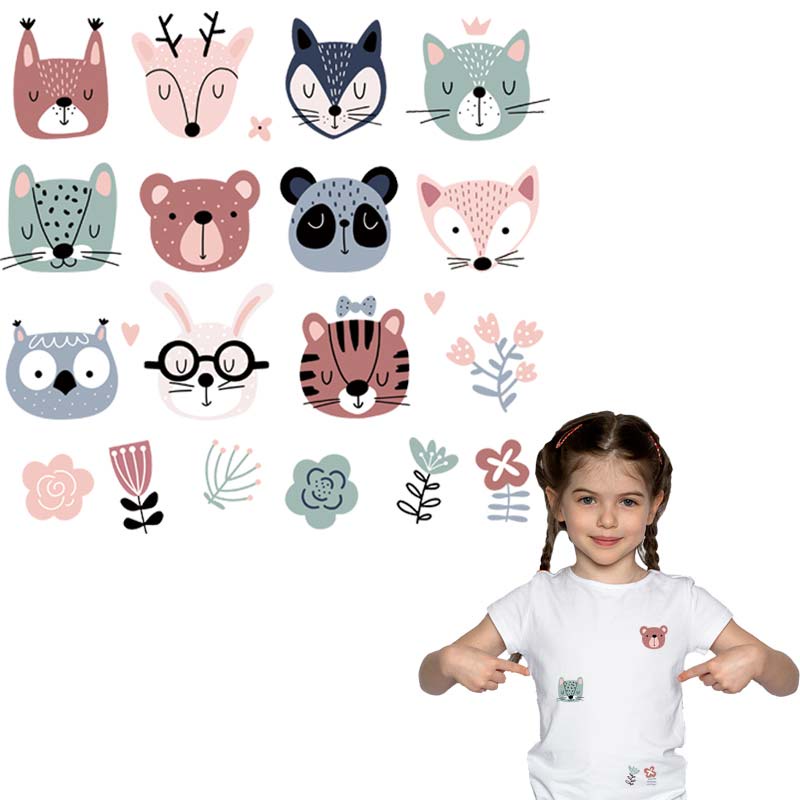 Sticker Ủi Quần Áo Hình Động Vật Dễ Thương