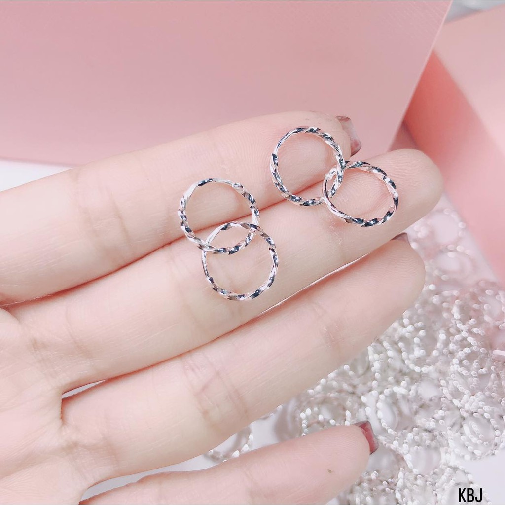 Bông tai khuyên tròn bạc ta cho bé nhỏ,bé lớn,nam nữ đeo đều đẹp,Khuyên rốn,khuyên mũi sành điệu,MS17 vàng bạc an chi