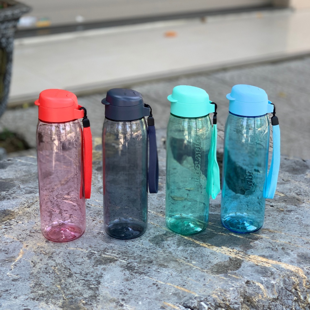 Bình nước nhựa có dây Lohas Flask bình nhựa nguyên sinh đựng nước nóng an toàn sức khỏe chính hãng TUPPERWARE