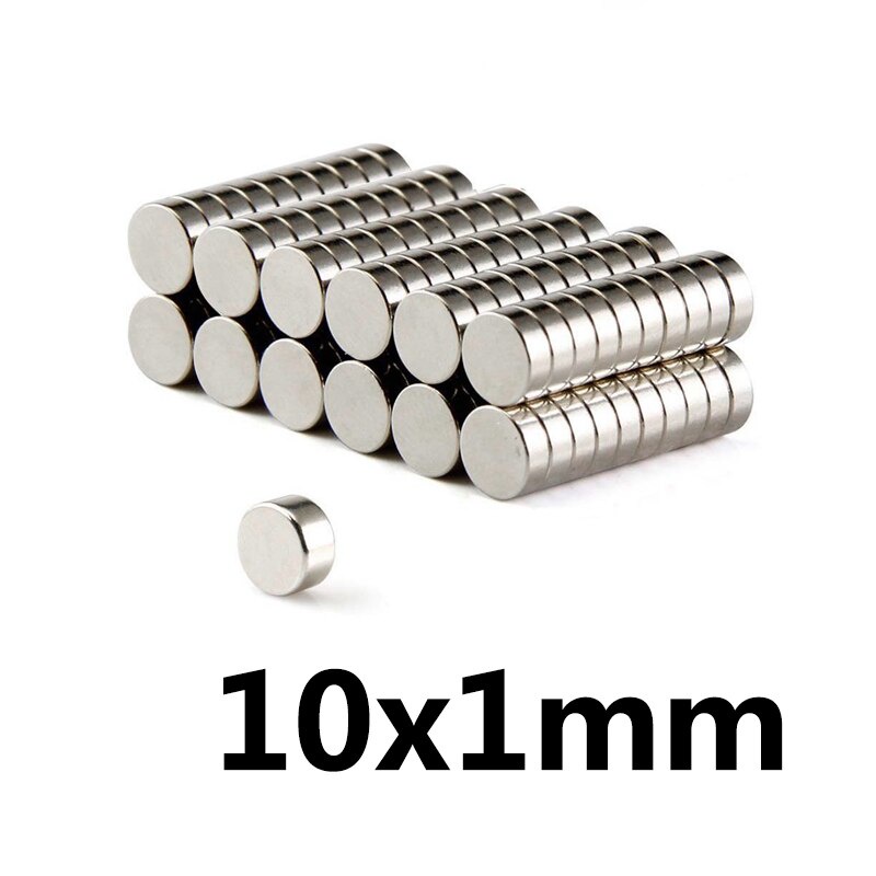 Nam châm tròn dẹt 10x1mm GAOMS, lực hút mạnh