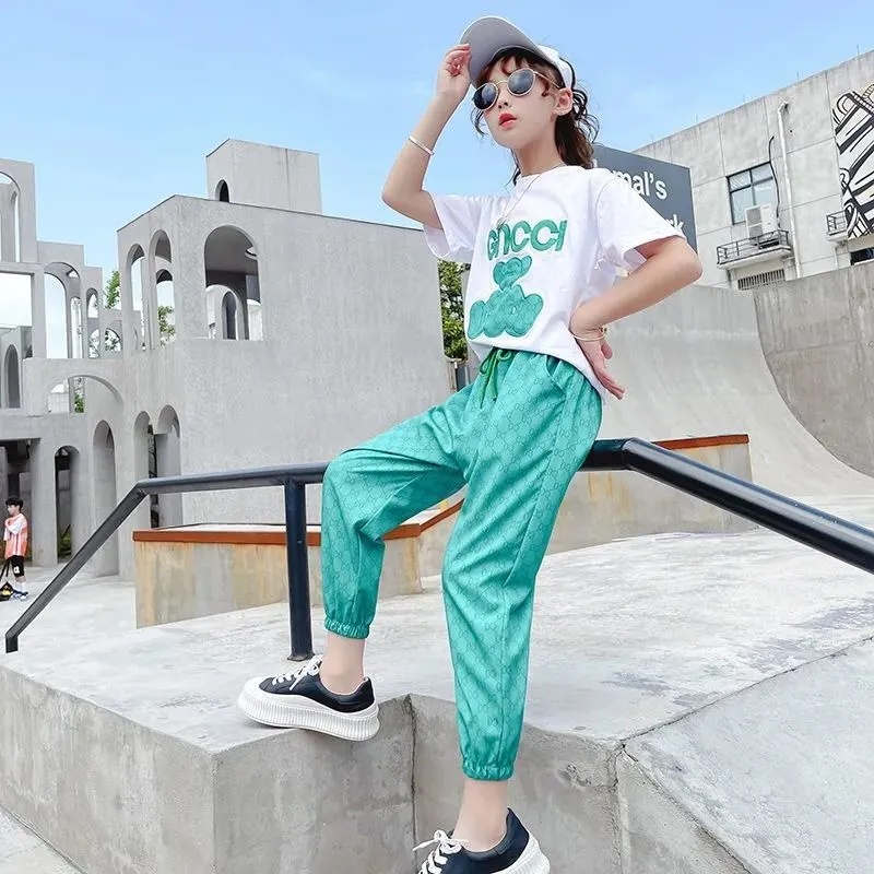 Set 2 Món Áo Kiểu + Quần Short Thời Trang Hàn Quốc Chất Lượng Cao Cho Bé Gái Từ 3-4 - 5-6 - 7-8 - 9-10 - 11-12 Tuổi