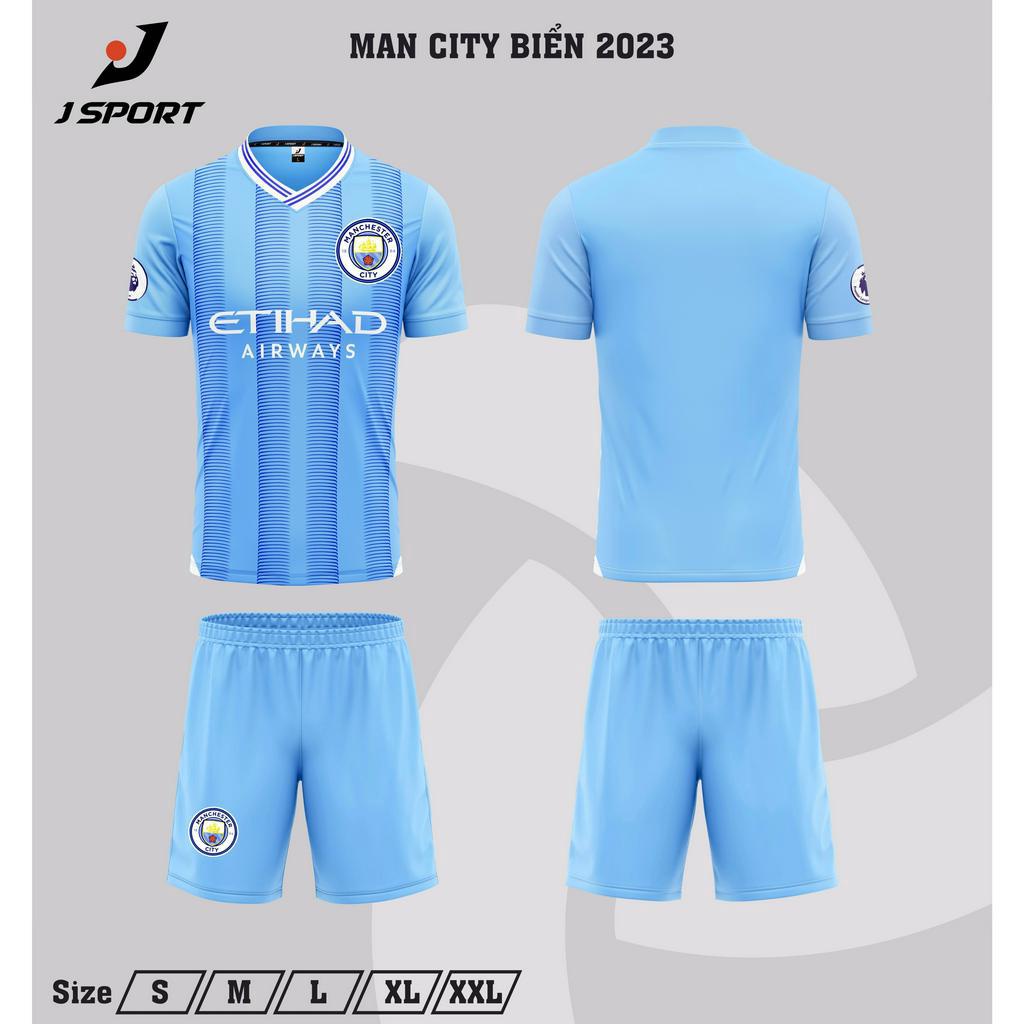 [IN TÊN SỐ THEO YÊU CẦU] Quần áo đá banh, bóng đá Mancity xanh mùa mới nhất