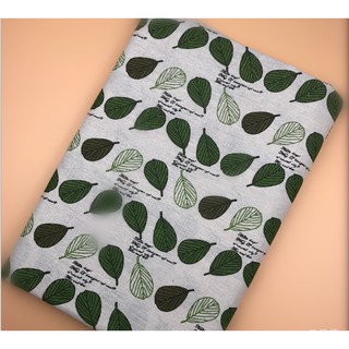 Vải canvas lá tròn nhạt