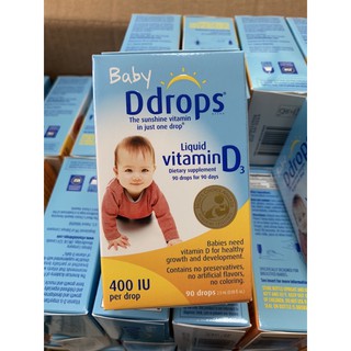 Vitamin D3 Drops - Baby DDrops bổ xung vitamin D cho bé 90 giọt