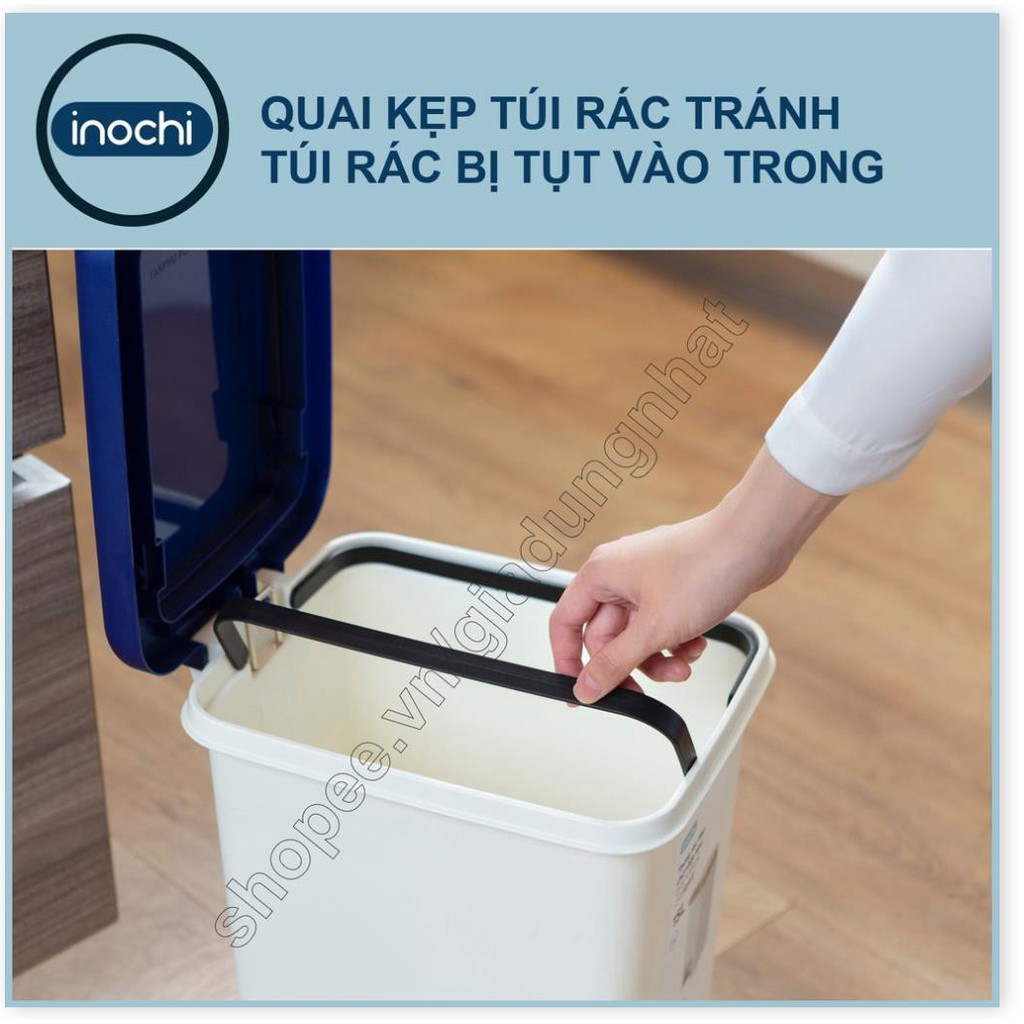 Thùng Rác có lõi bên trong-30 Lít Nhựa INOCHI, đựng Rác Văn Phòng,Đựng Rác Gia Đình, Trong Nhà, Ngoài Trời