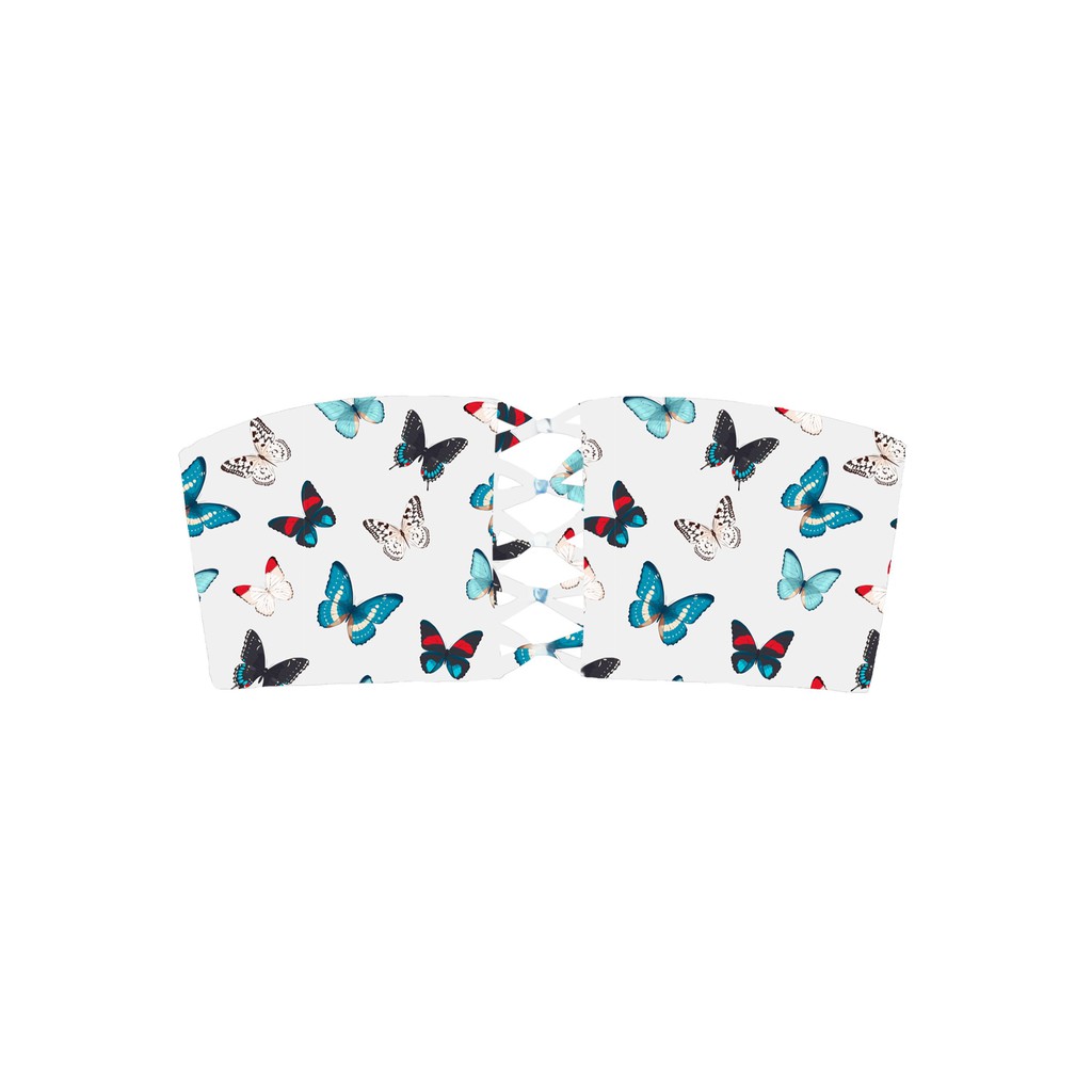 Áo bơi lẻ BOLD BIKIN form quây họa tiết bướm