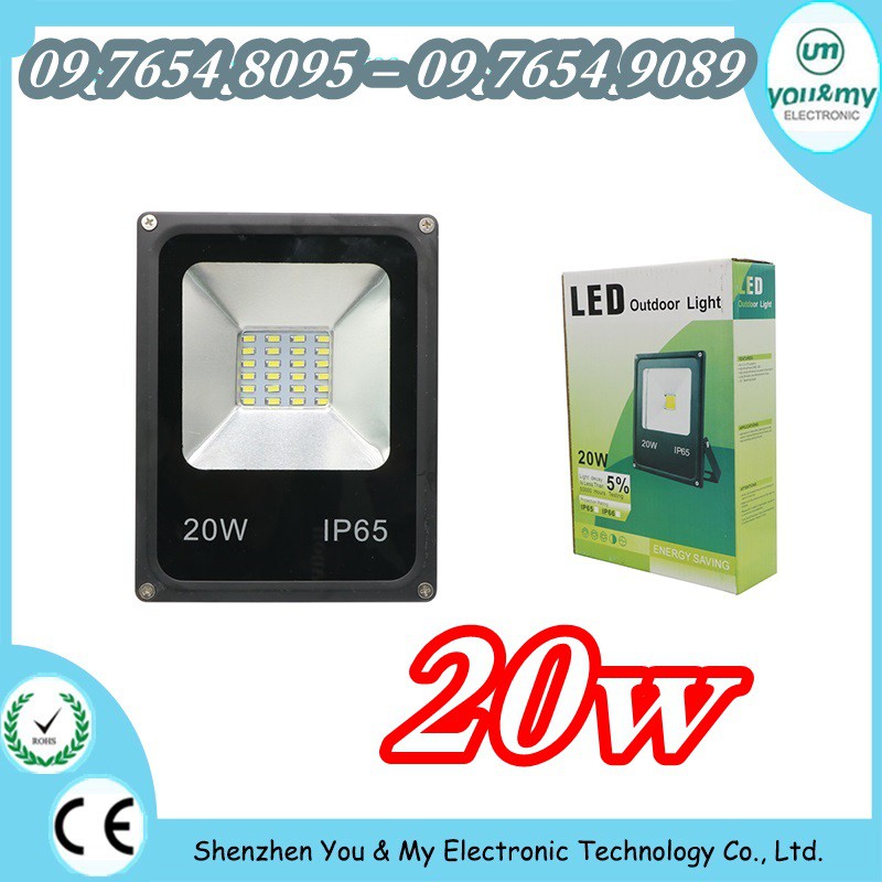 Pha led 20w IP66 nhiều bóng