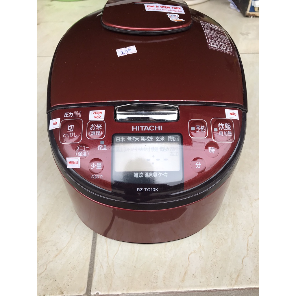 Nồi cơm cao tần áp suất 1 bi steam cut Hitachi RZ-TG10K (1.0l) nội địa Nhật bãi