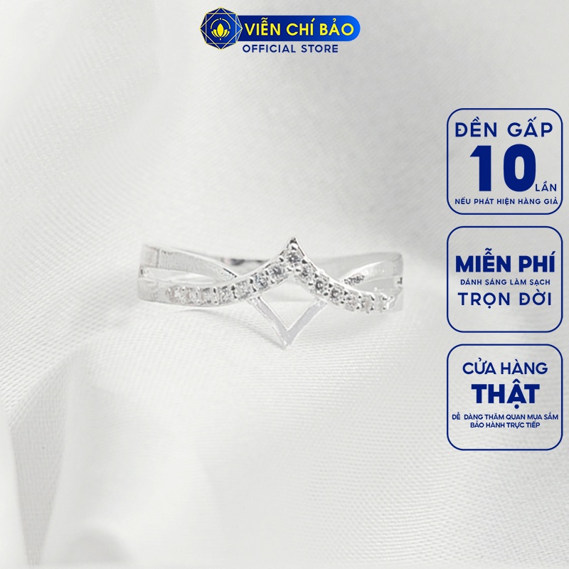Nhẫn bạc nữ Cute Bow chất liệu bạc 925 thời trang phụ kiện trang sức nữ thương hiệu Viễn Chí Bảo N400513