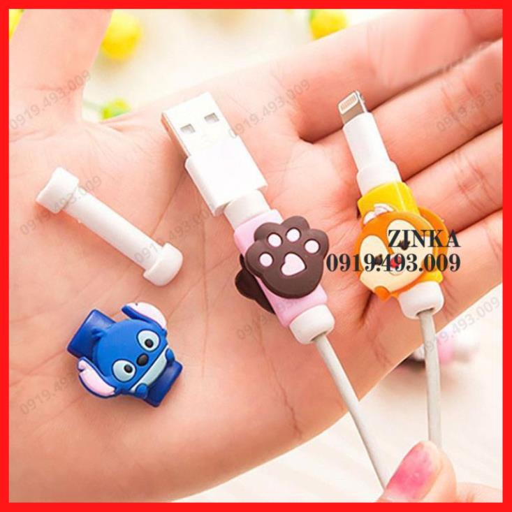 Nút Gắn Bảo Vệ Dây Tai Nghe, Cáp Sạc Hình Thú Cute