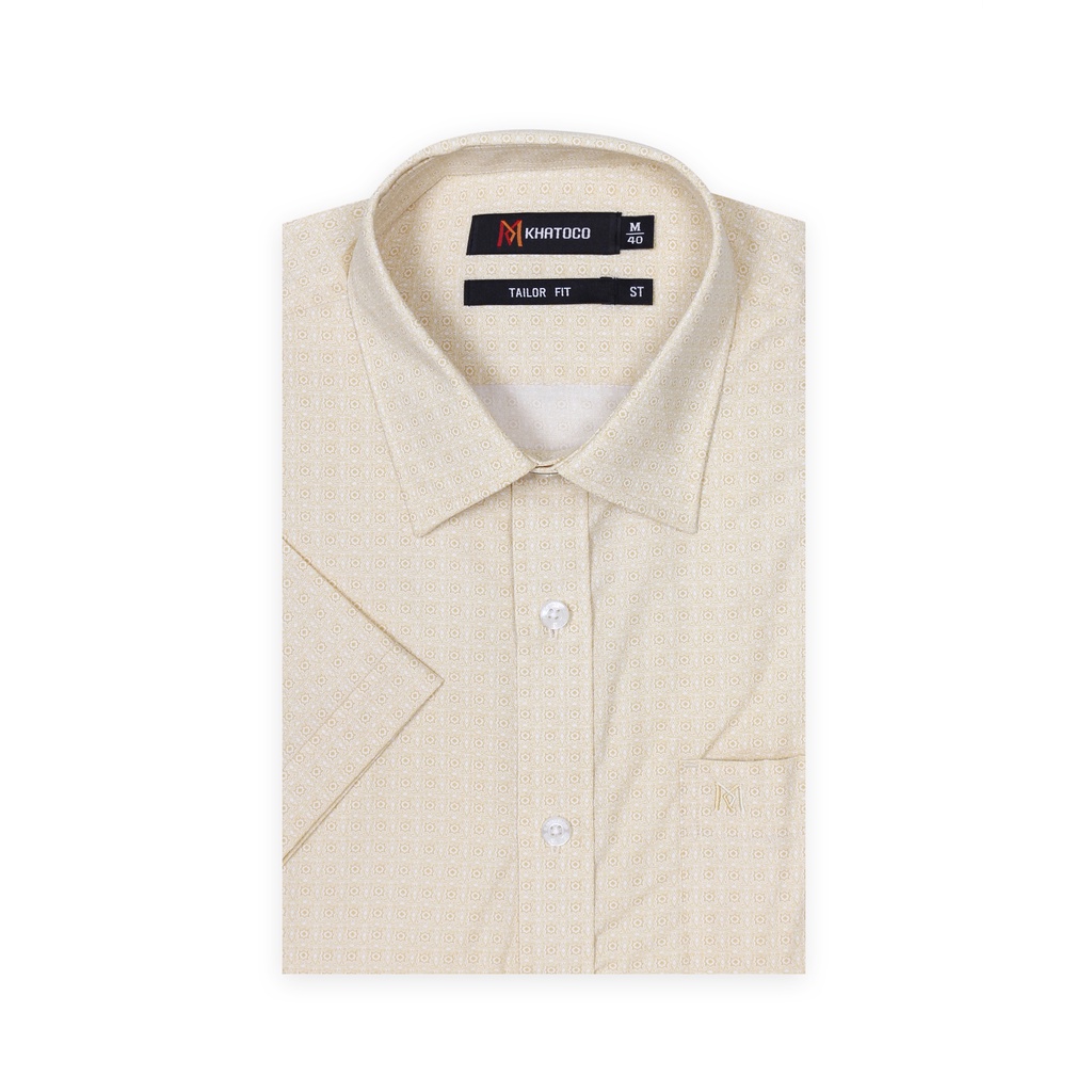 Áo sơ mi nam Khatoco ngắn tay kẻ caro A1MN438T2-THIN010-2010-N | BigBuy360 - bigbuy360.vn