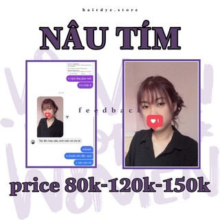 THUỐC NHUỘM TÓC NÂU ÁNH TÍM