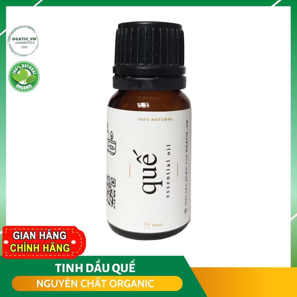 Tinh dầu quế 10ml Ogatic_vn nguyên chất tự nhiên | Cinnamon Essential Oil |
