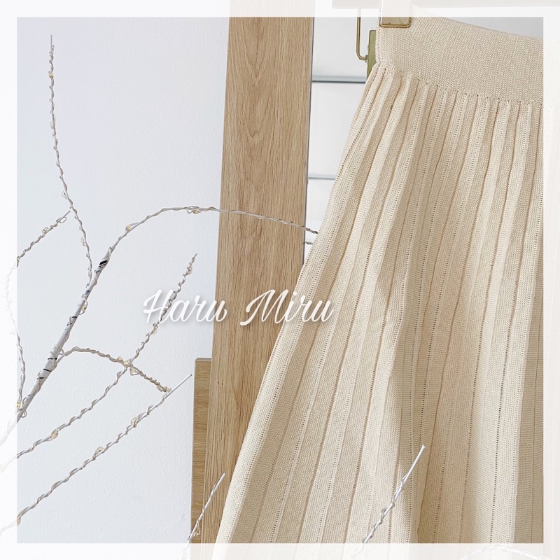 Miko skirt - Chân váy len 3 màu be,trắng, đen