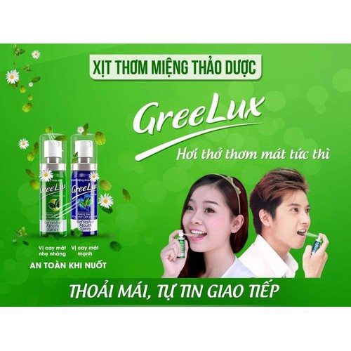 Xịt Thơm Miệng Thảo Dược Greelux 12ml