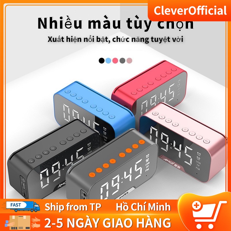 LEDđồng hồ để bàn-Đồng hồ báo thức+thắt lưngloa bluetooth mini ，Đồng hồ báo thức LED bluetooth